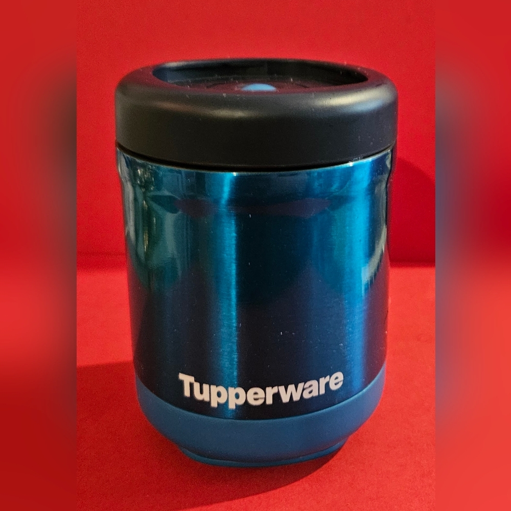 Tupperware Blue Insulated Food Jar